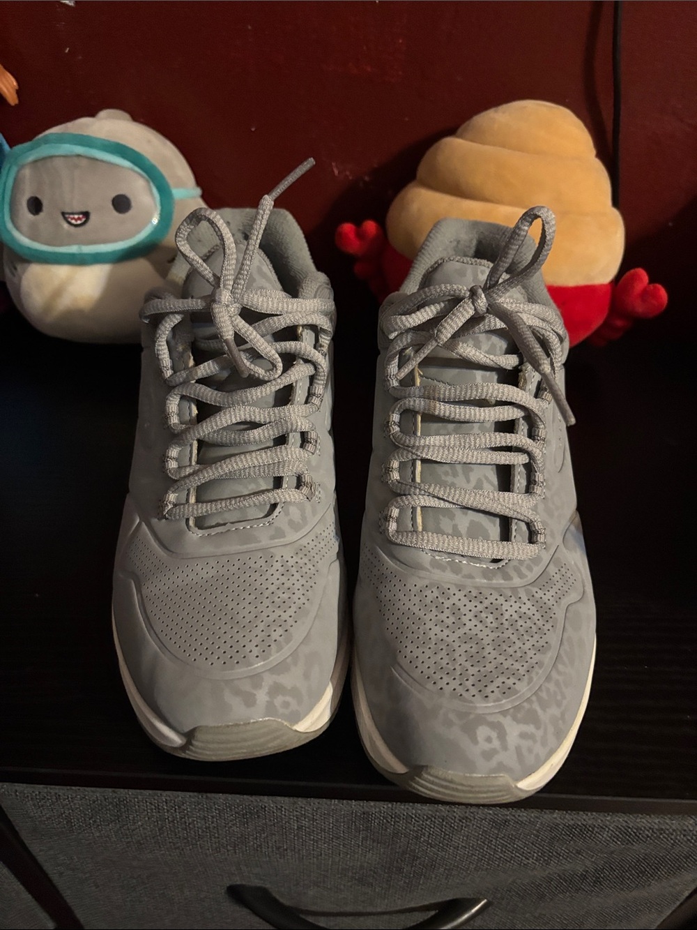 Skechers Kids Gray Athletic Sneakers with Subtle Pattern